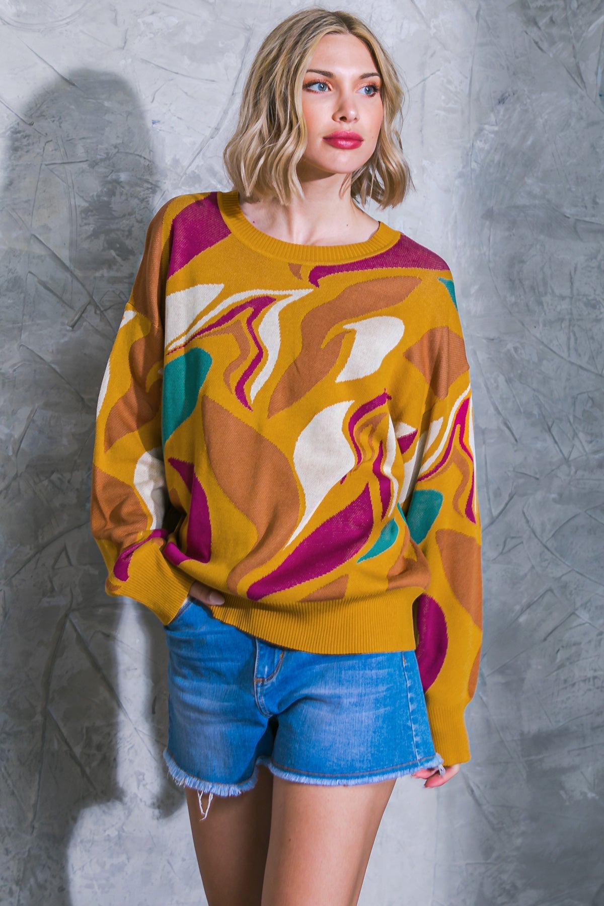 READY TO ADORE SWEATER TOP Flying Tomato