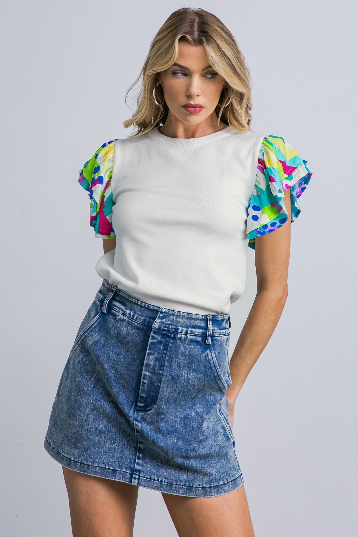 GLITTERY GLEE SWEATER TOP Flying Tomato