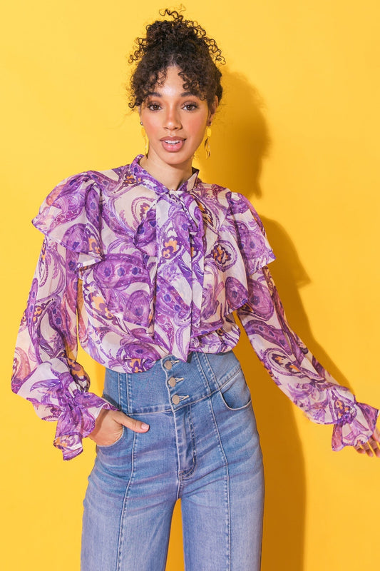 SWEETEST HELLO WOVEN TOP Flying Tomato