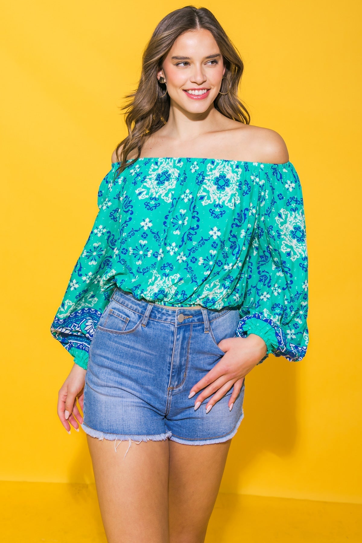 SEND MY LOVE WOVEN TOP Flying Tomato