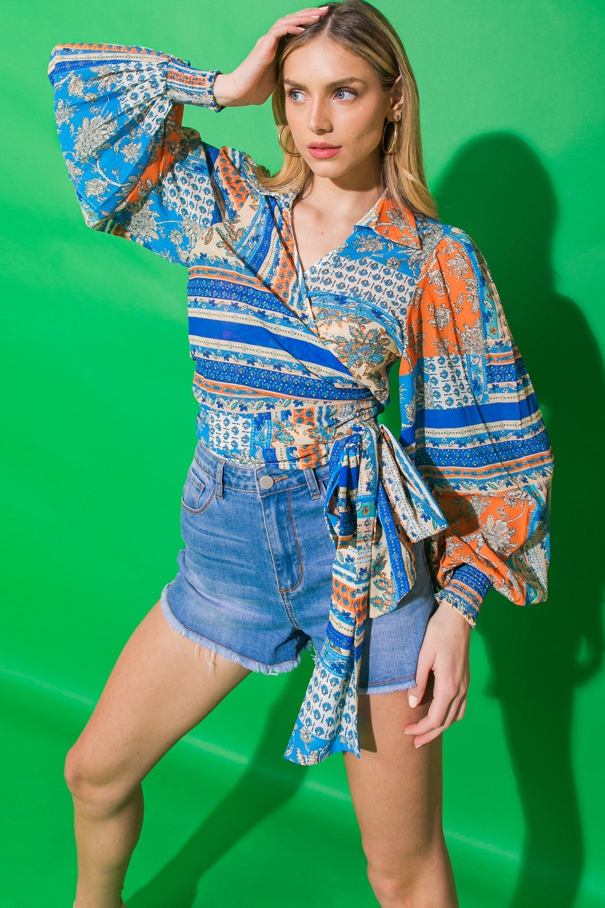 LOVELY FAME WOVEN TOP Flying Tomato