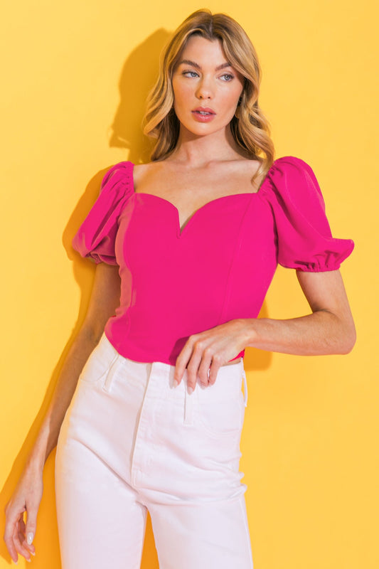 RICH FLEX WOVEN CROP TOP Flying Tomato