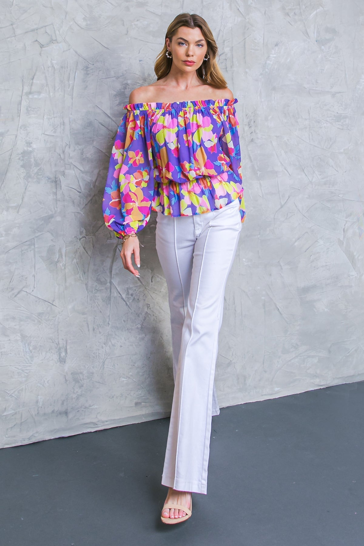 HONESTLY TRUTHFULLY PURPLE WOVEN TOP Flying Tomato