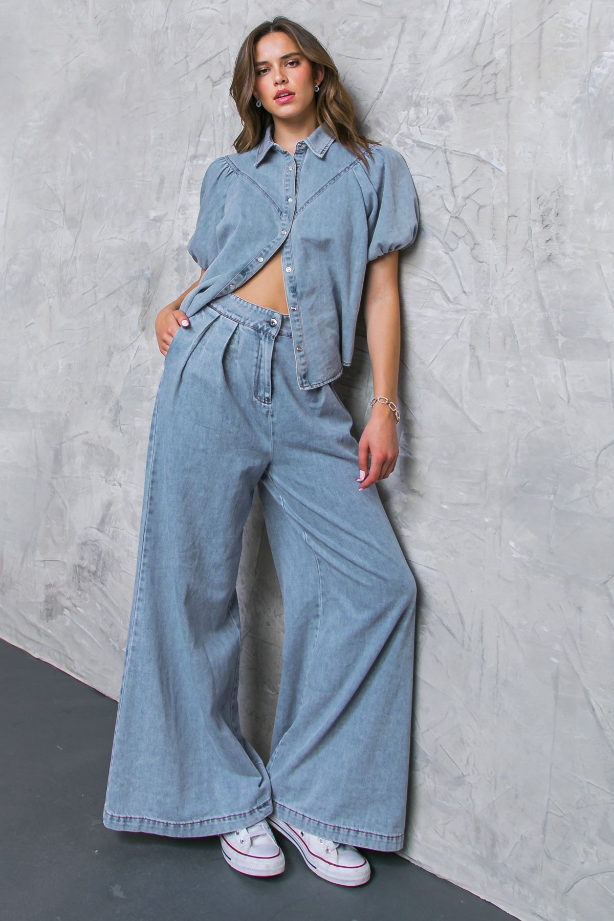 BE MY BABY ACID WASHED TOP Flying Tomato