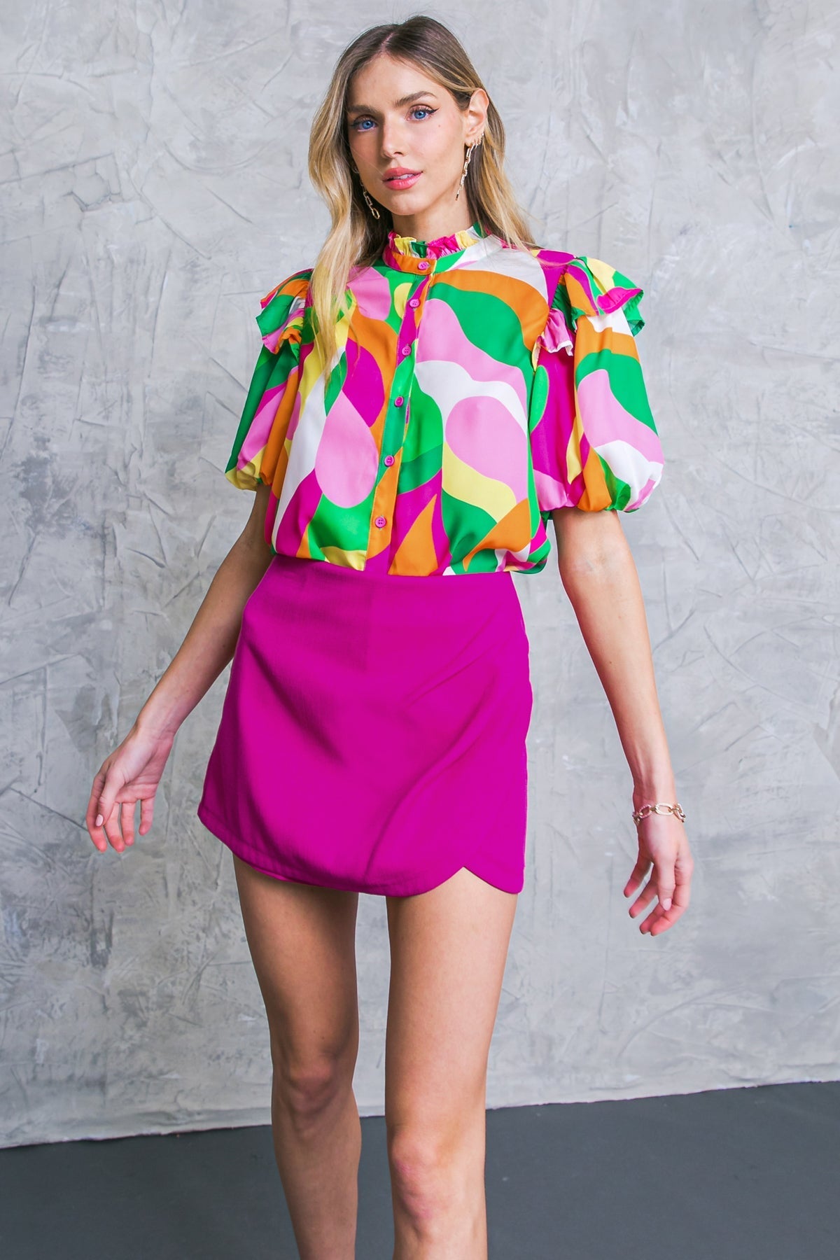 MAKE THEM PROUD WOVEN TOP Flying Tomato