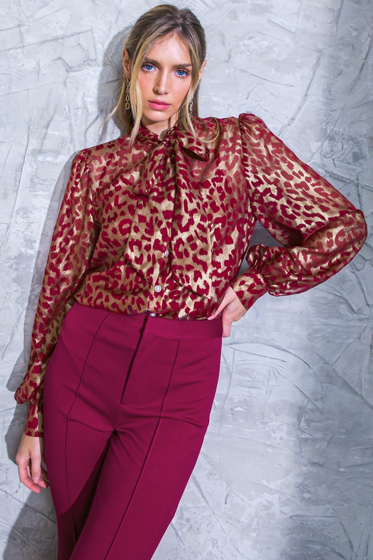 BEYOND COMPARE SEMI-SHEER TOP Flying Tomato