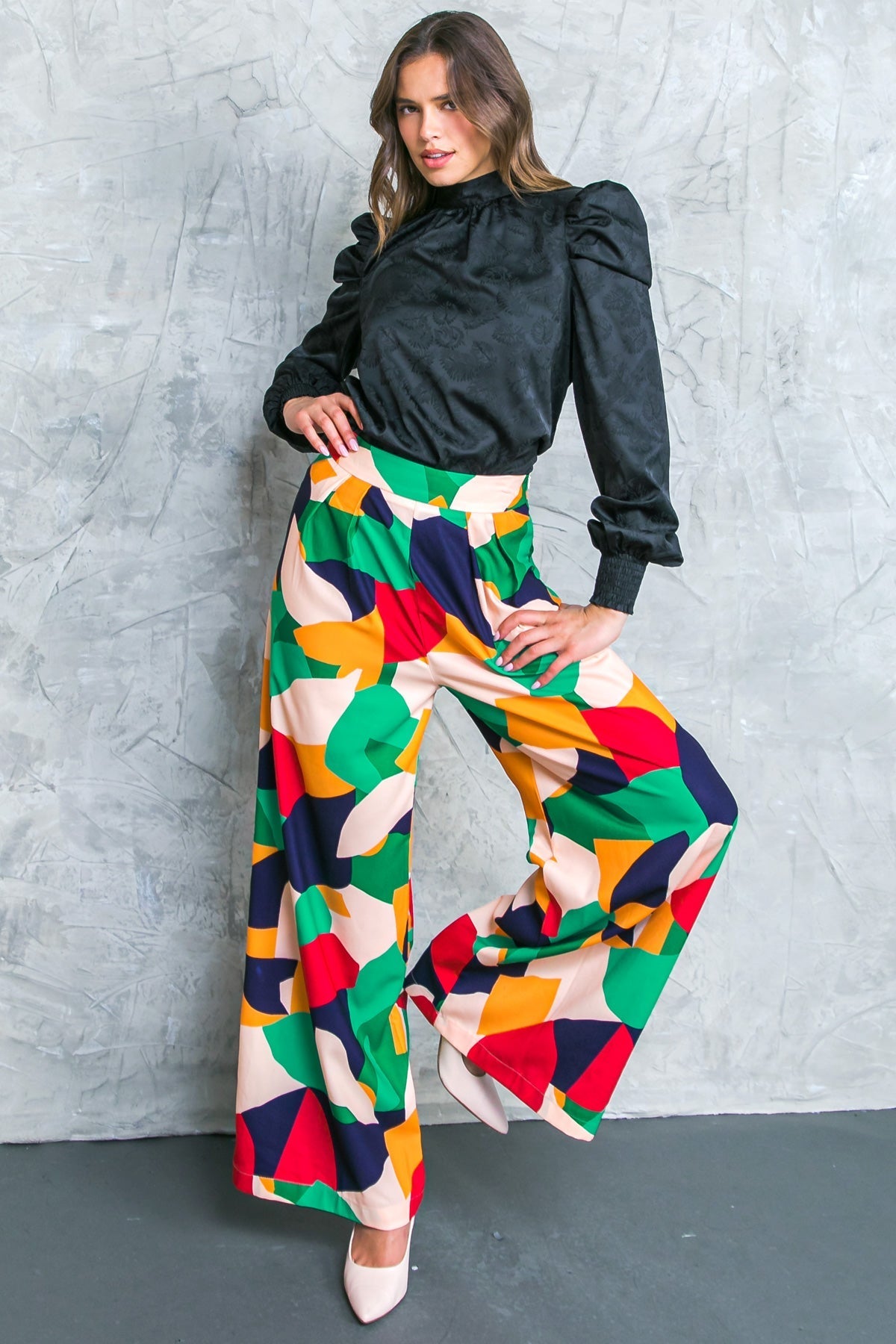 STOLEN GLANCES SATIN TOP Flying Tomato