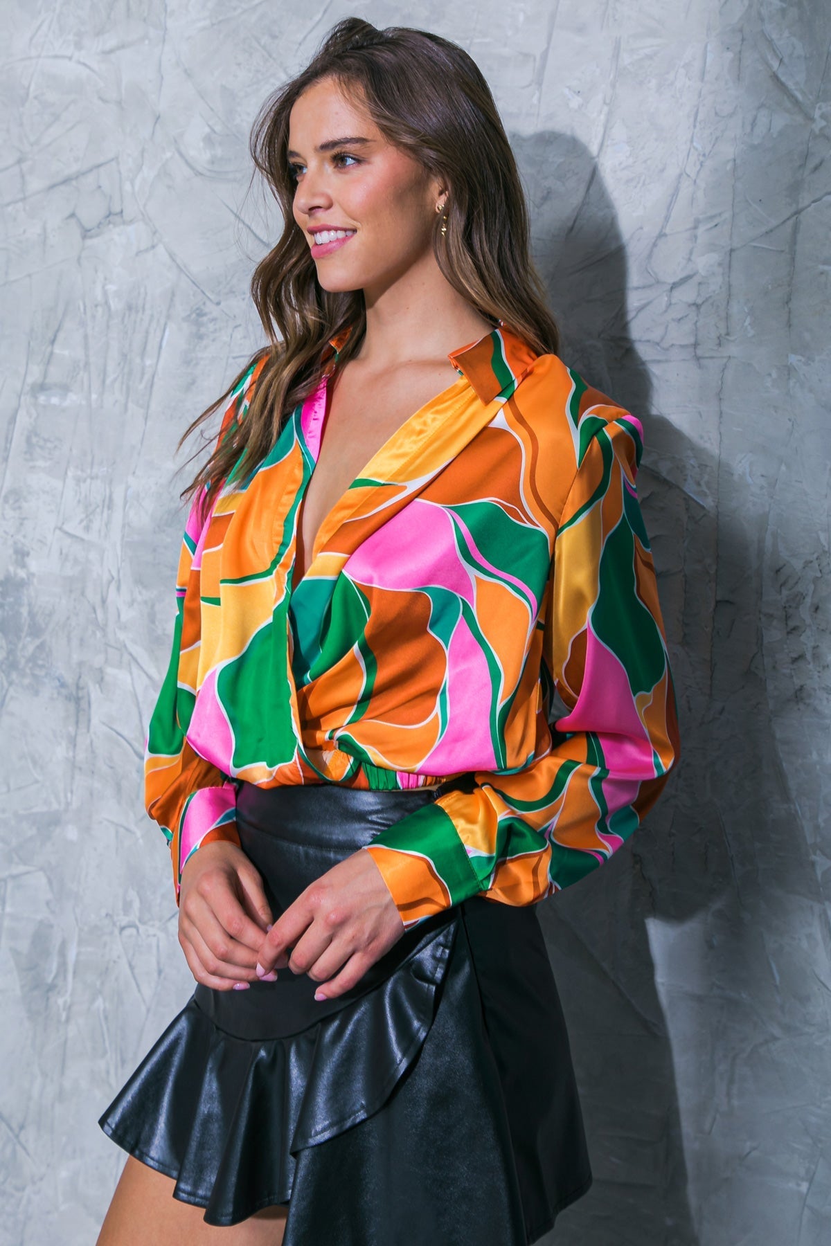 GRACEFUL IMPRESSION WOVEN TOP Flying Tomato