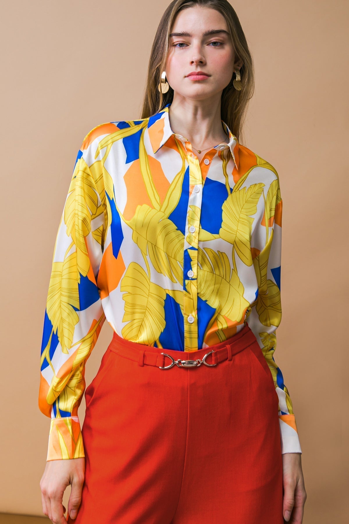 LISTEN TO HER WOVEN TOP Flying Tomato