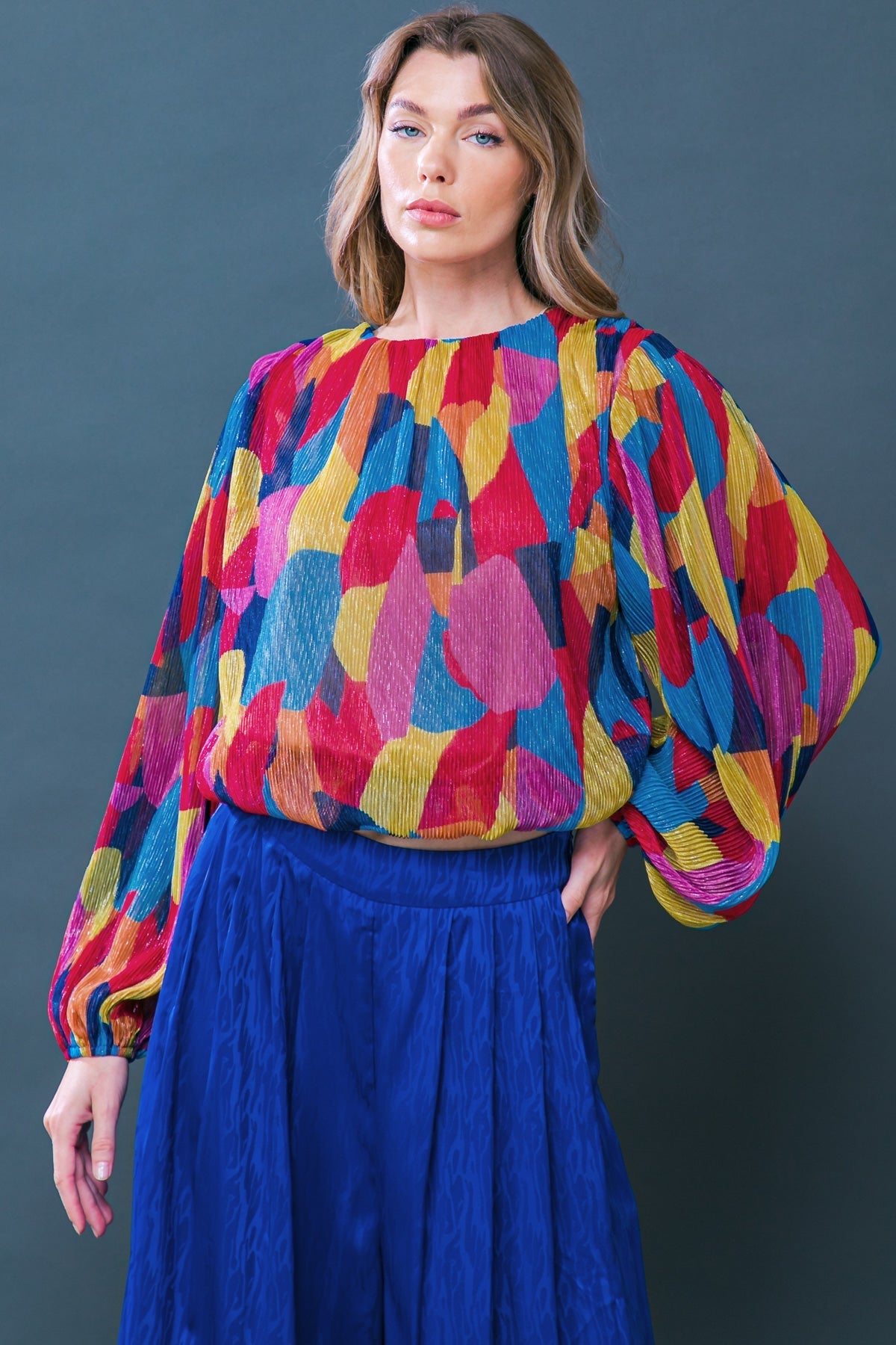 FEELING DELIGHTFUL WOVEN TOP Flying Tomato