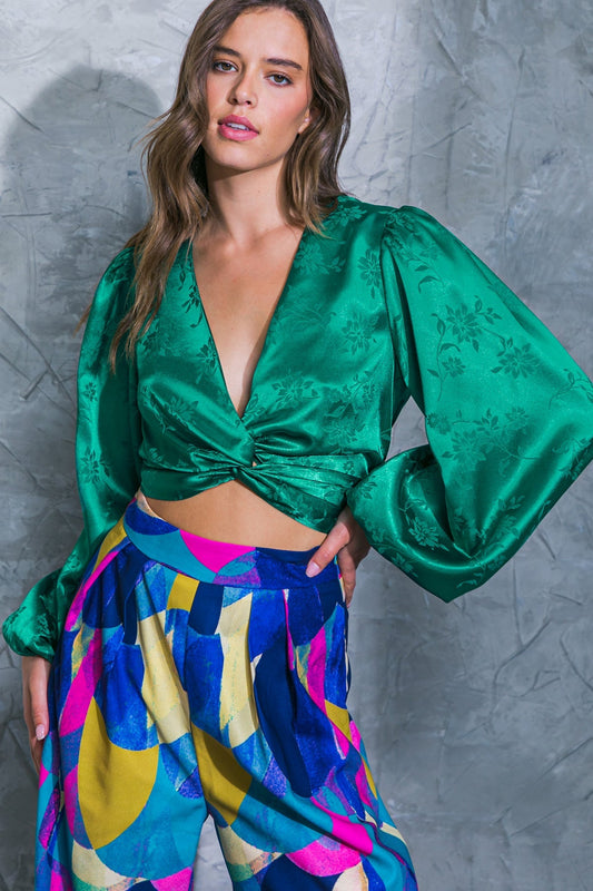 DARLING PERSONALITY WOVEN TOP Flying Tomato