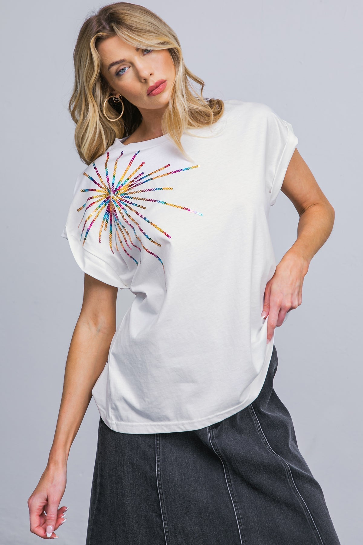 TALK ABOUT BEAUTY KNIT TOP Flying Tomato