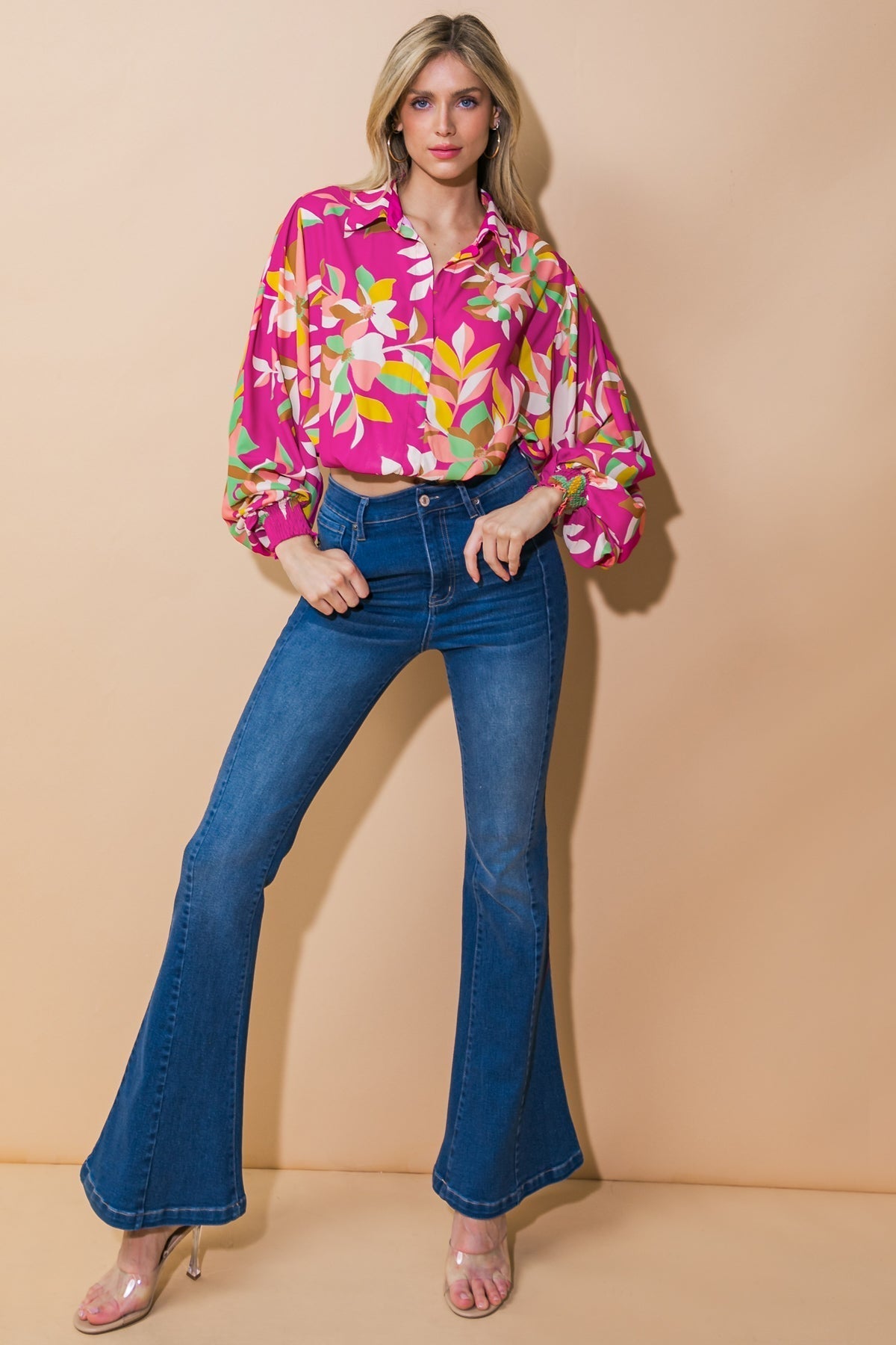 A CHILL MOMENT WOVEN TOP Flying Tomato