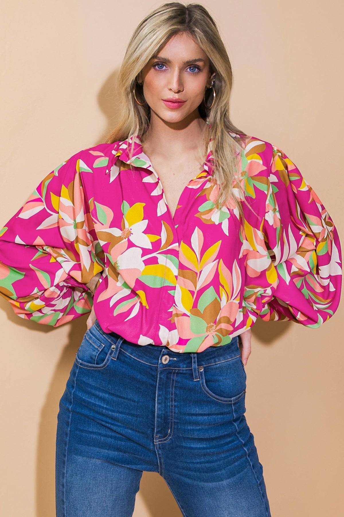 A CHILL MOMENT WOVEN TOP Flying Tomato