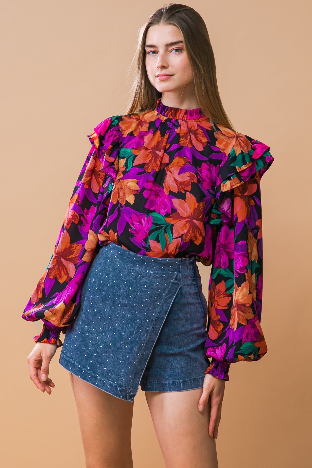 MOODY SWEETIE WOVEN TOP Flying Tomato