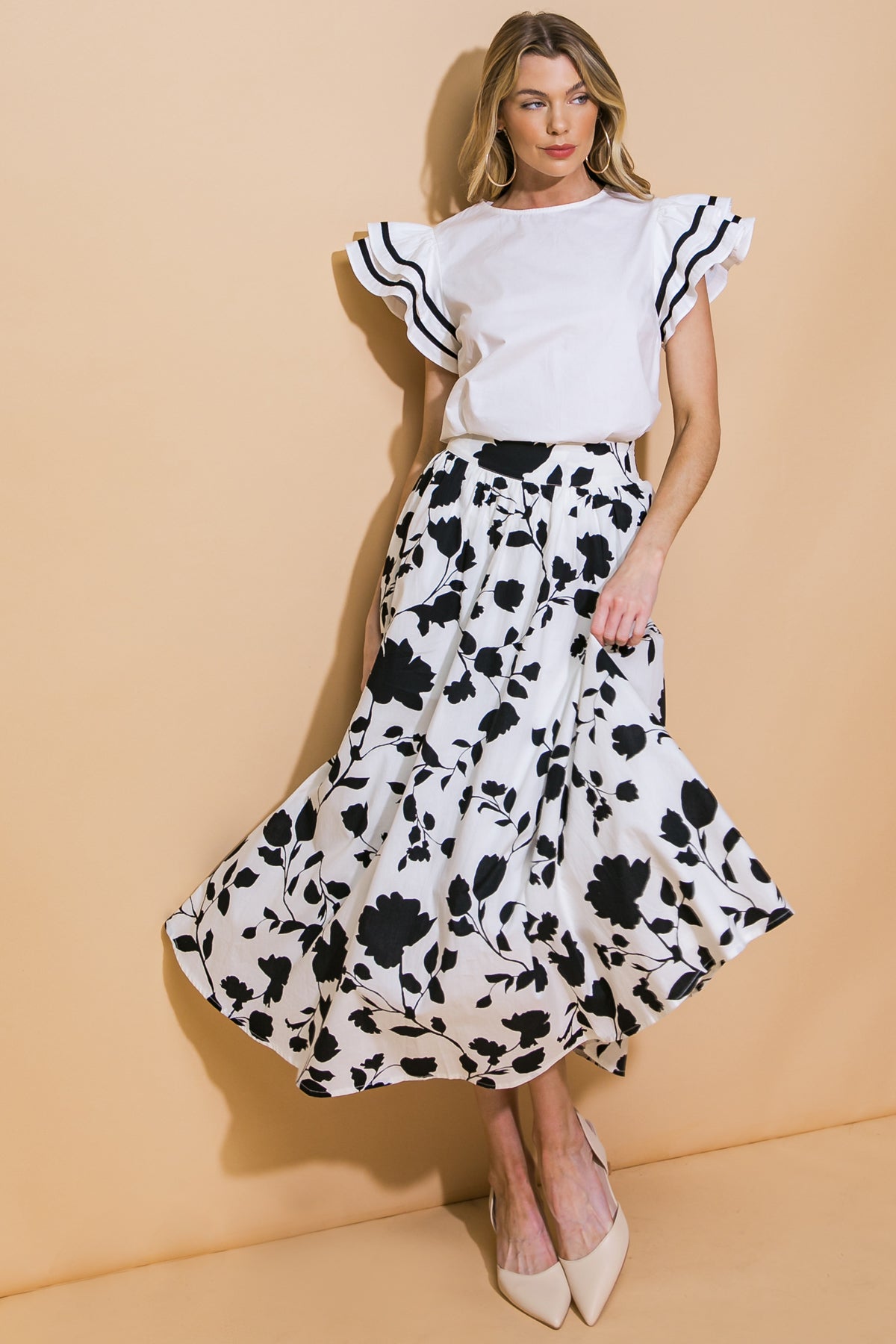 NICE AS CAN BE WOVEN TOP Flying Tomato