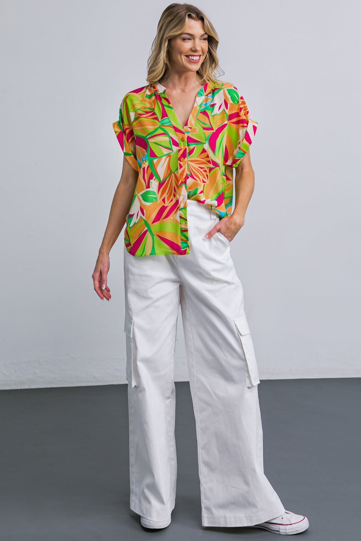 FAVORITE ICON WOVEN TOP Flying Tomato