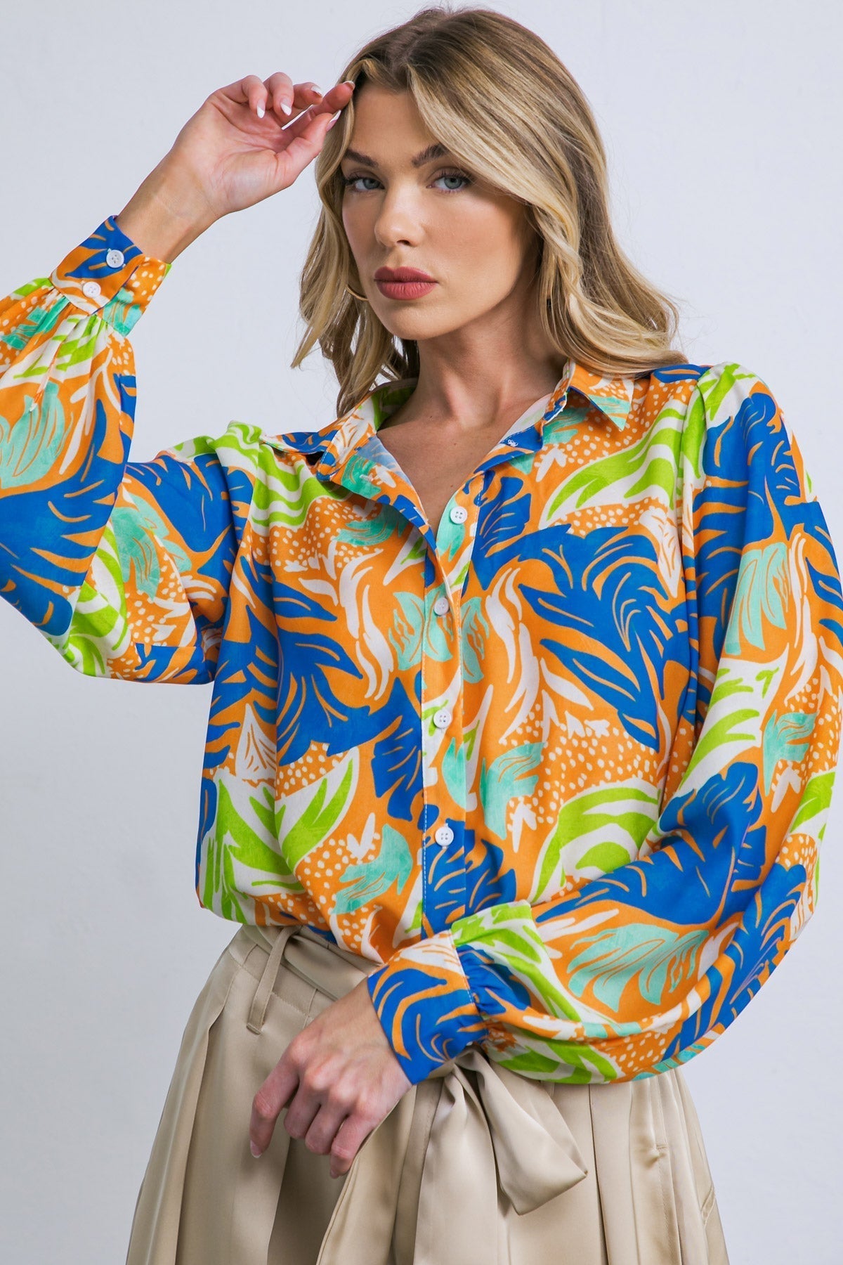 ESTEEMED MOMENT WOVEN TOP Flying Tomato