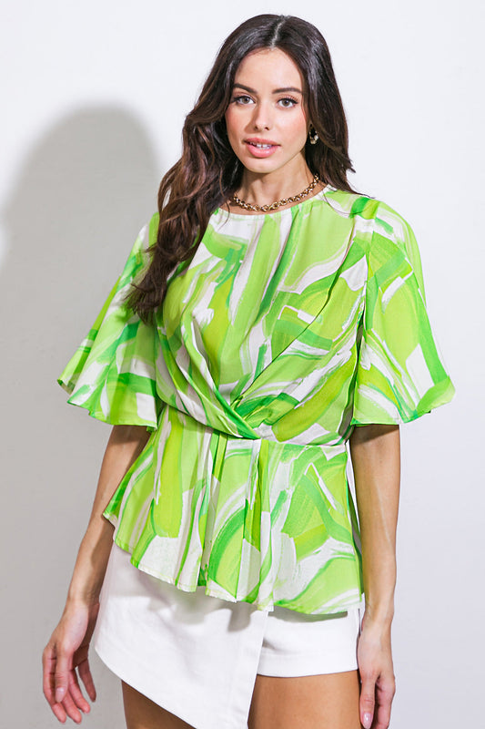 EASY TO SAY WOVEN TOP Flying Tomato