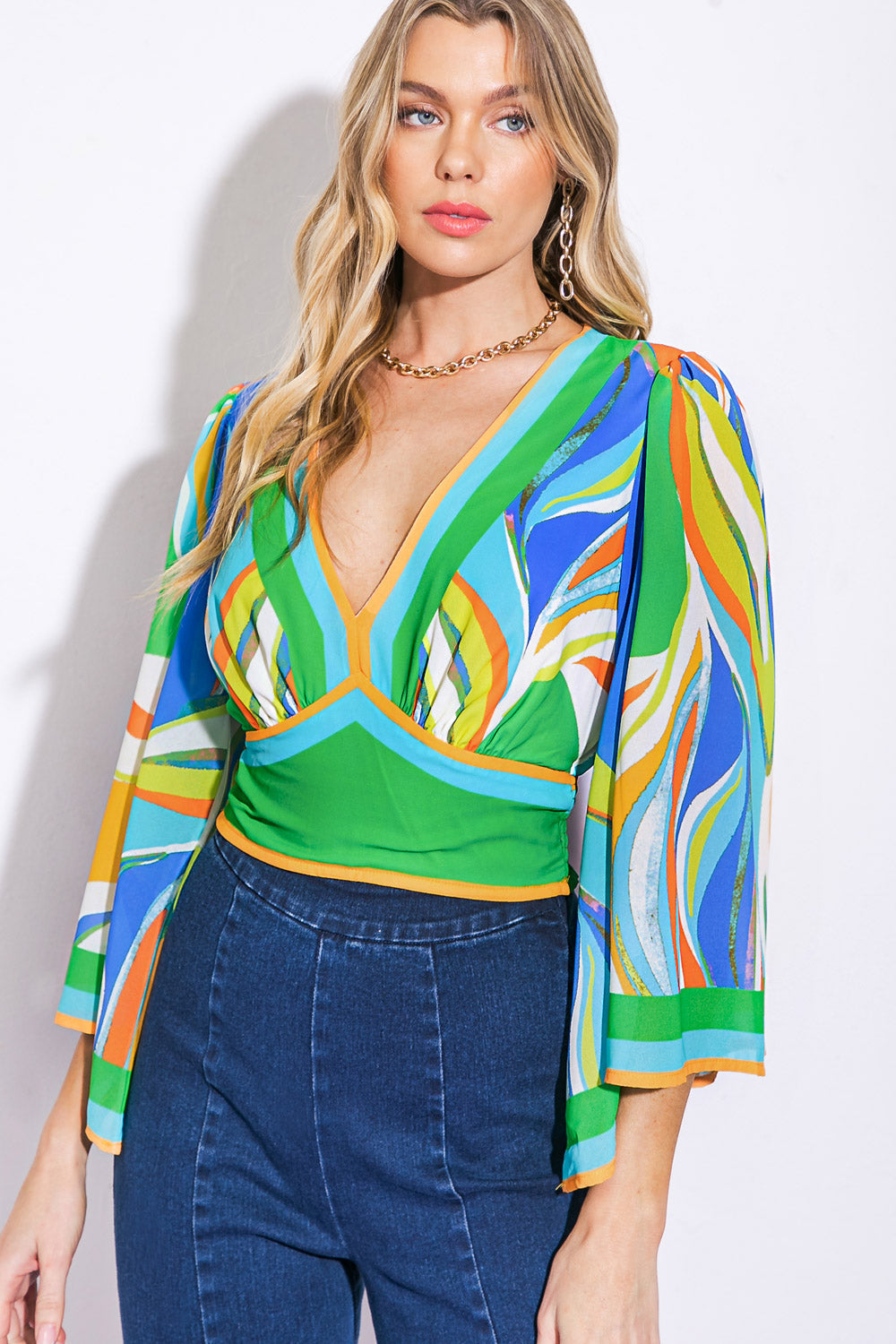 WE BELONG TOGETHER WOVEN CROP TOP Flying Tomato