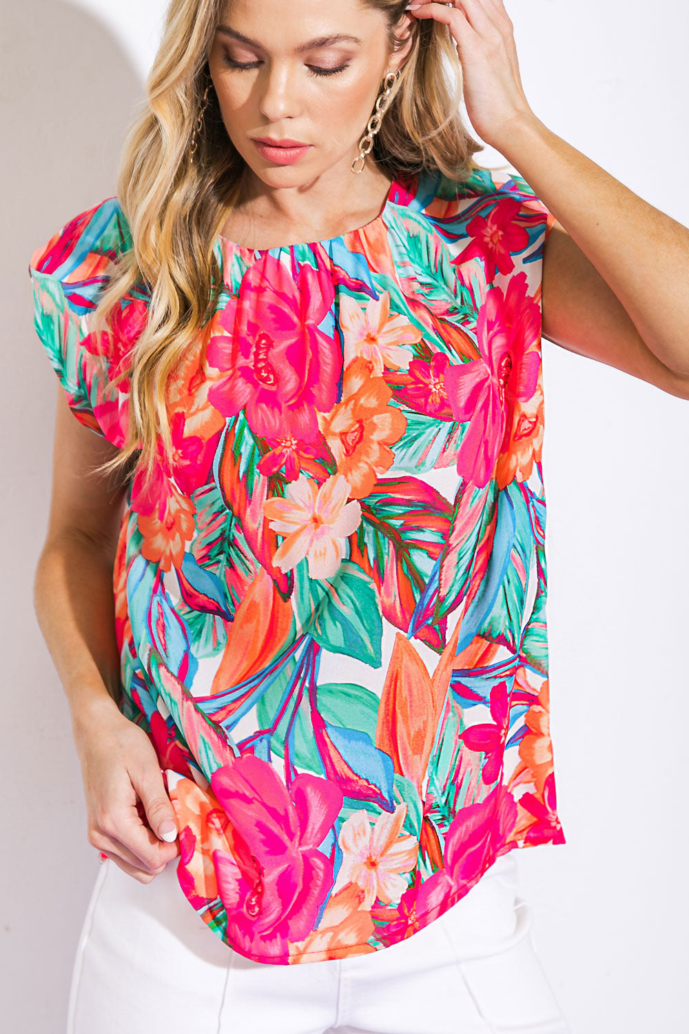 OUT FOR THE DAY WOVEN TOP Flying Tomato