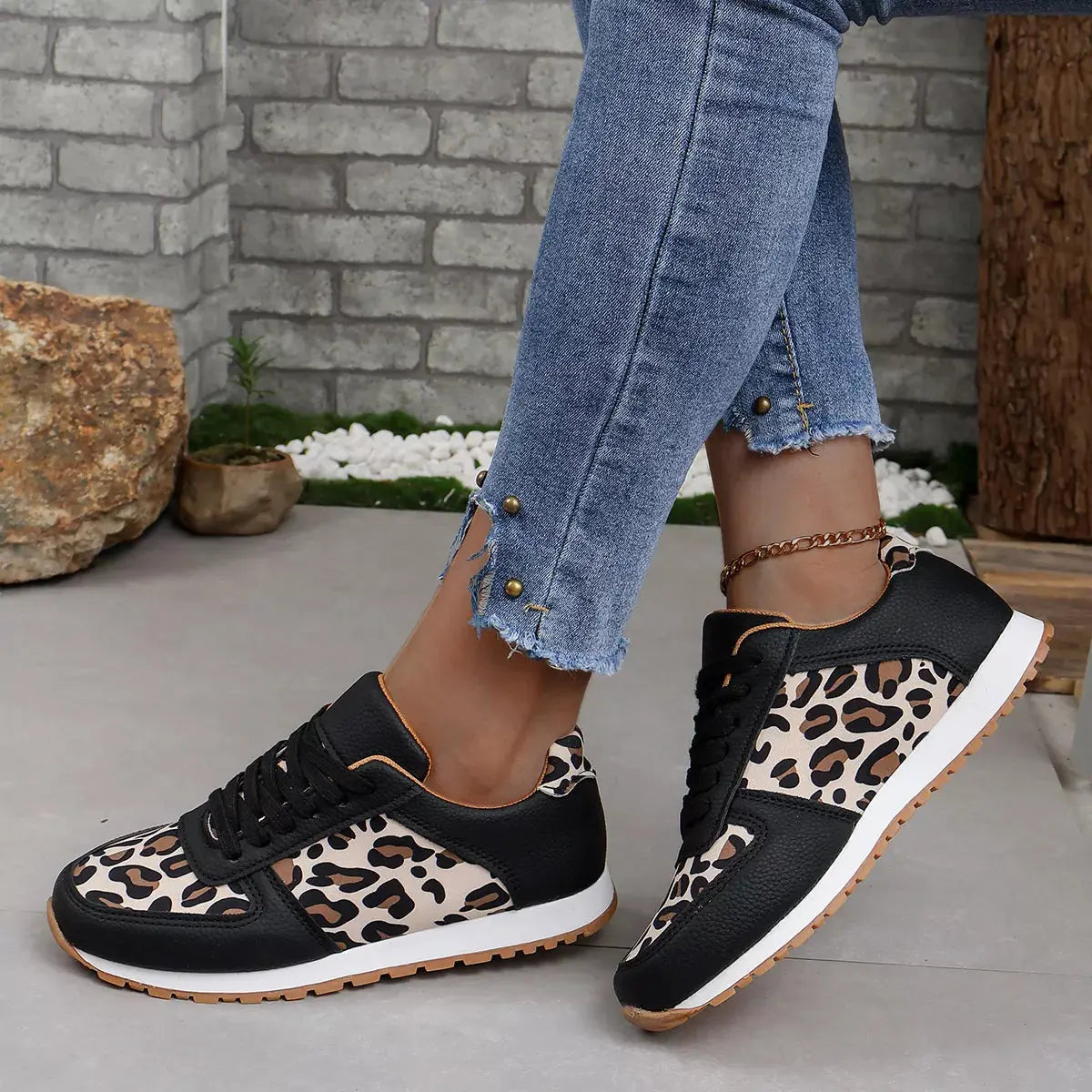 Leopard Print Casual Sneakers Simply Love