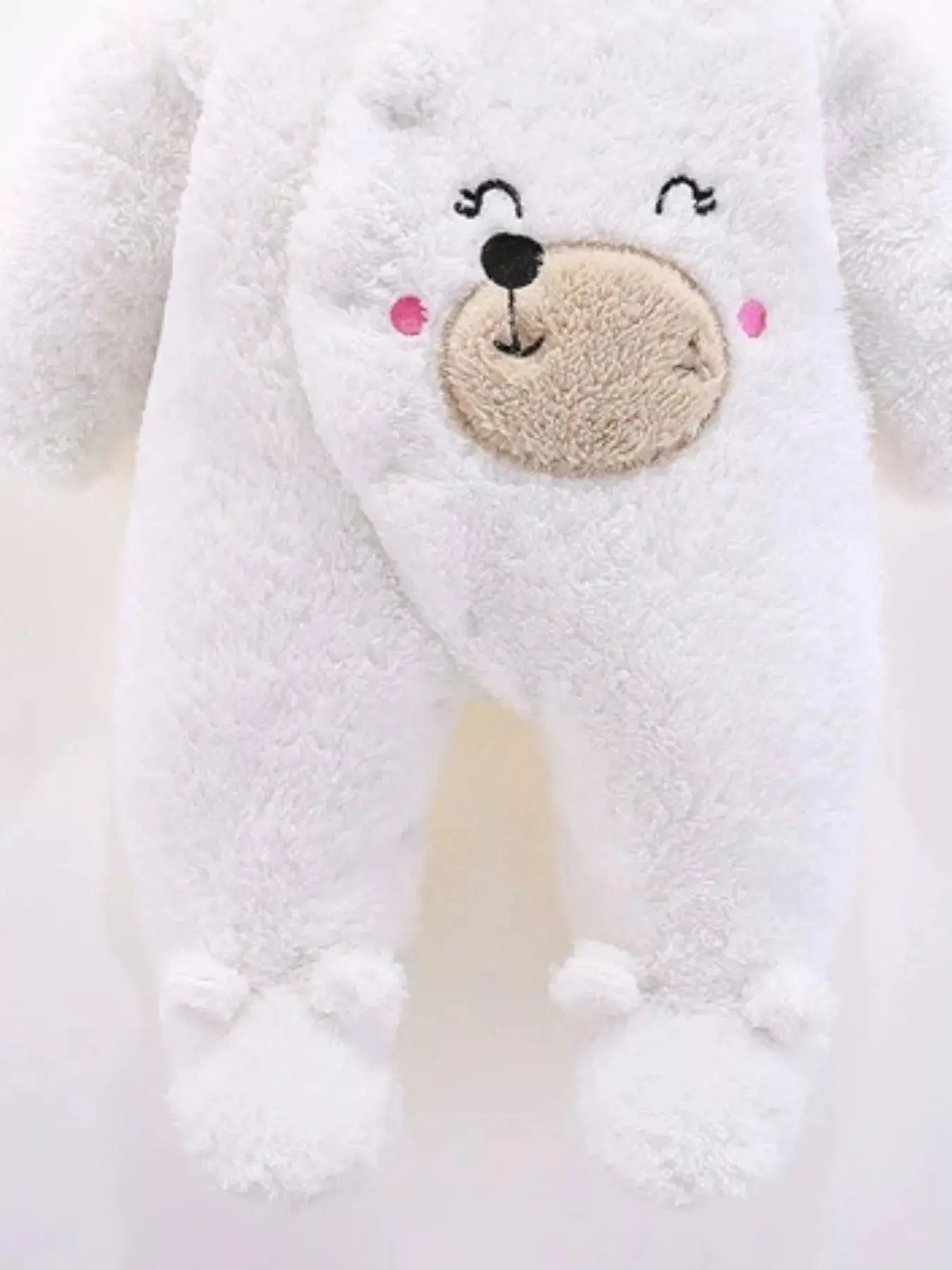 Children's Cute Bear Hooded Fleece One-Piece Simply Love