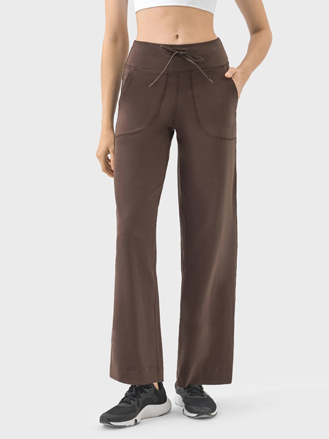 Drawstring Active Pants with Pockets.