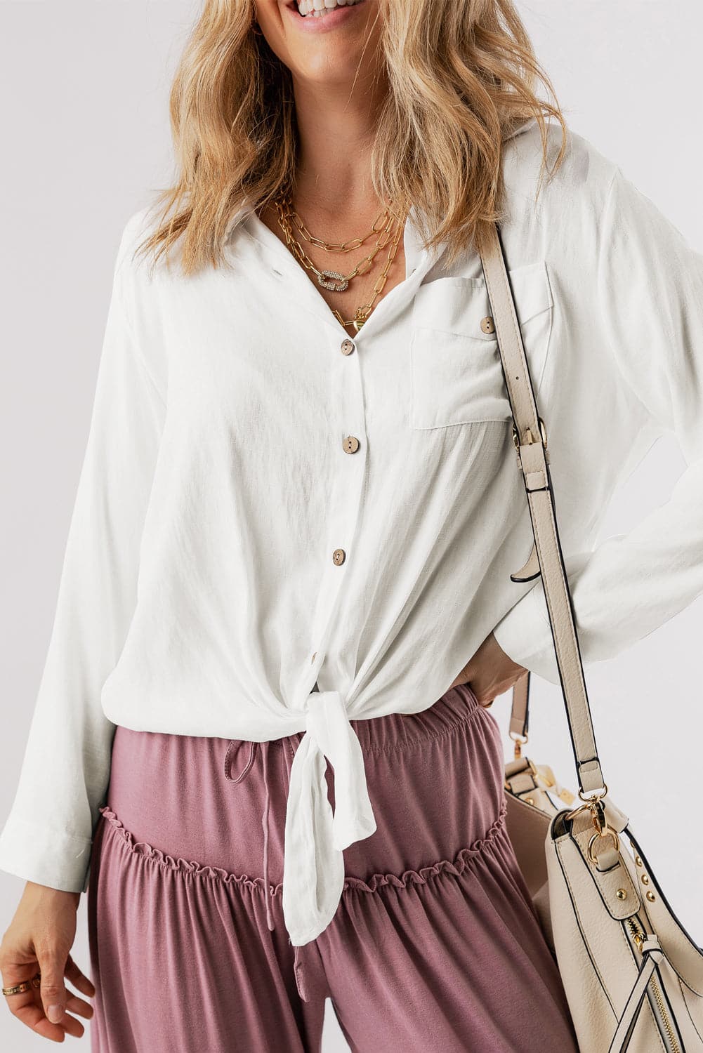 Button Up Long Sleeve Shirt.