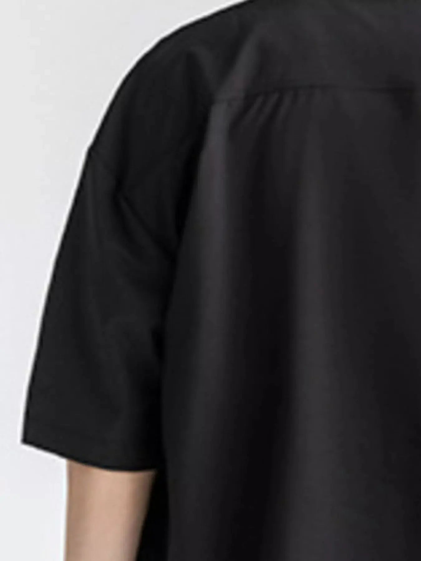 Men's Plus Size Solid Color Casual Short Sleeve Shirt Simply Love