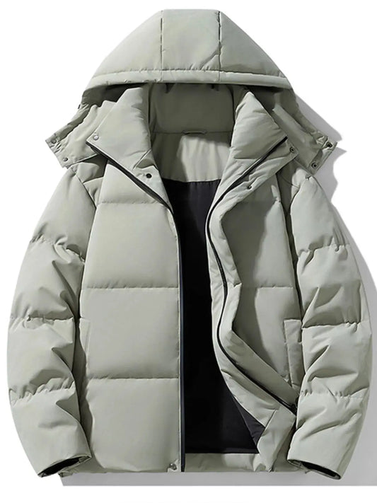 Men's Plus Size Hooded Padded Winter Coat Simply Love