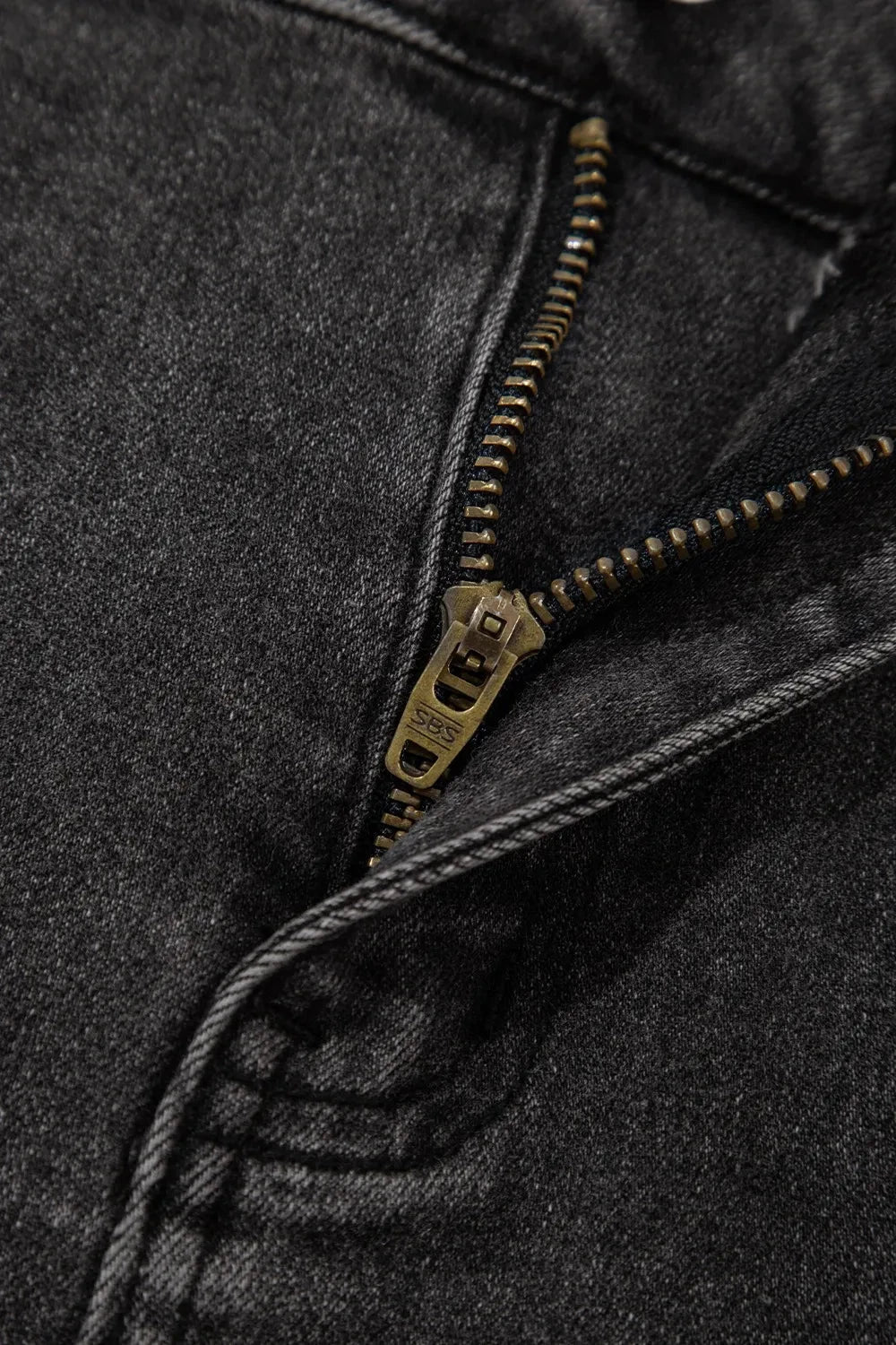 Simply Love: Raw Hem High-Waist Denim Shorts Simply Love