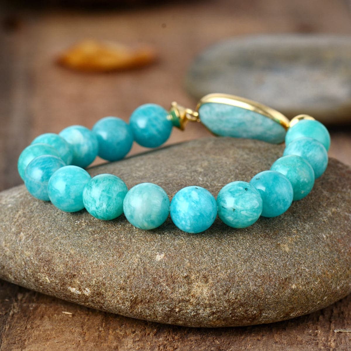 Natural Stone Beaded Bracelet.