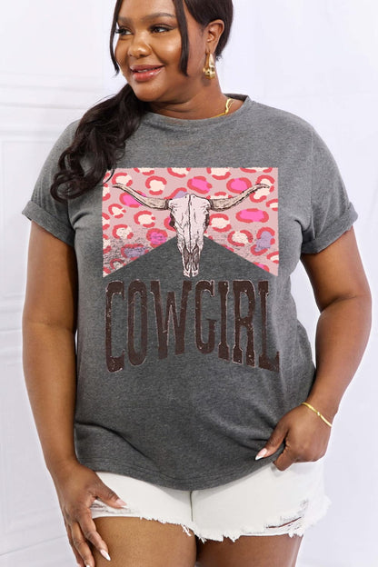 Simply Love cowgirl graphic tee