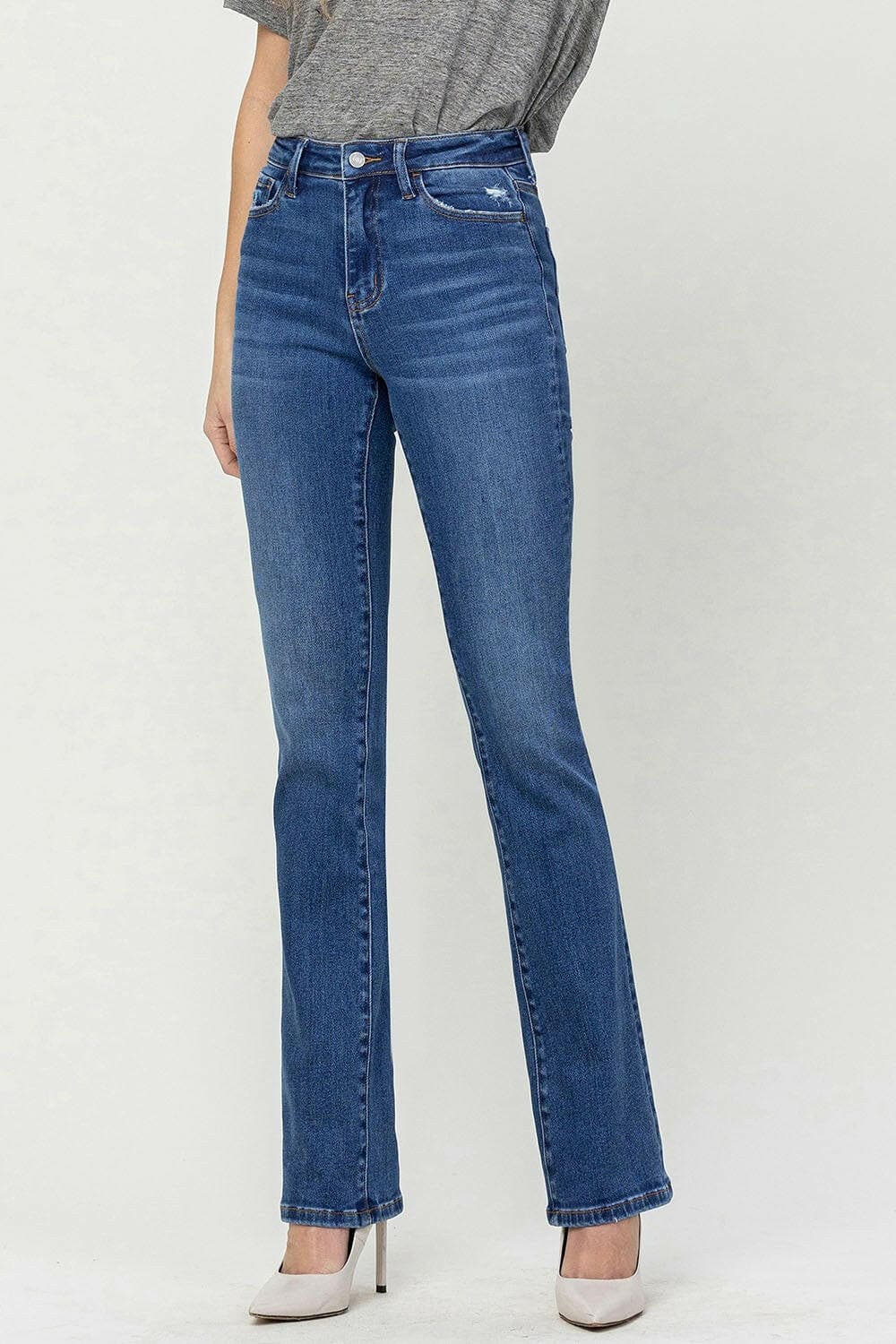 Vervet by Flying Monkey High Waist Bootcut JeansUpgrade Your Denim Collection
 Elevate your wardrobe with the Vervet by Flying Monkey High Waist Bootcut Jeans. These jeans are not just a basic piece; they are a tiLove Salve Flying Monkey High Waist Bootcut Jeansusa