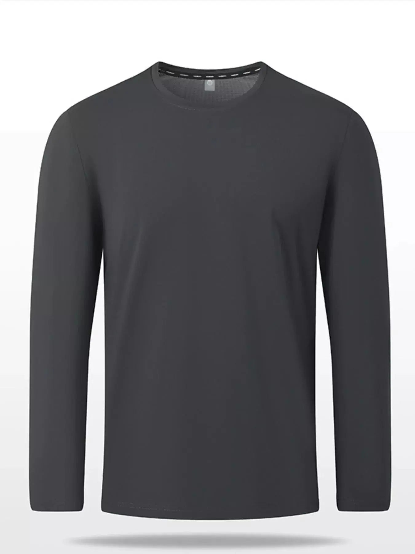 Men's Plus Size Solid Color Long Sleeve Casual T-Shirt Simply Love