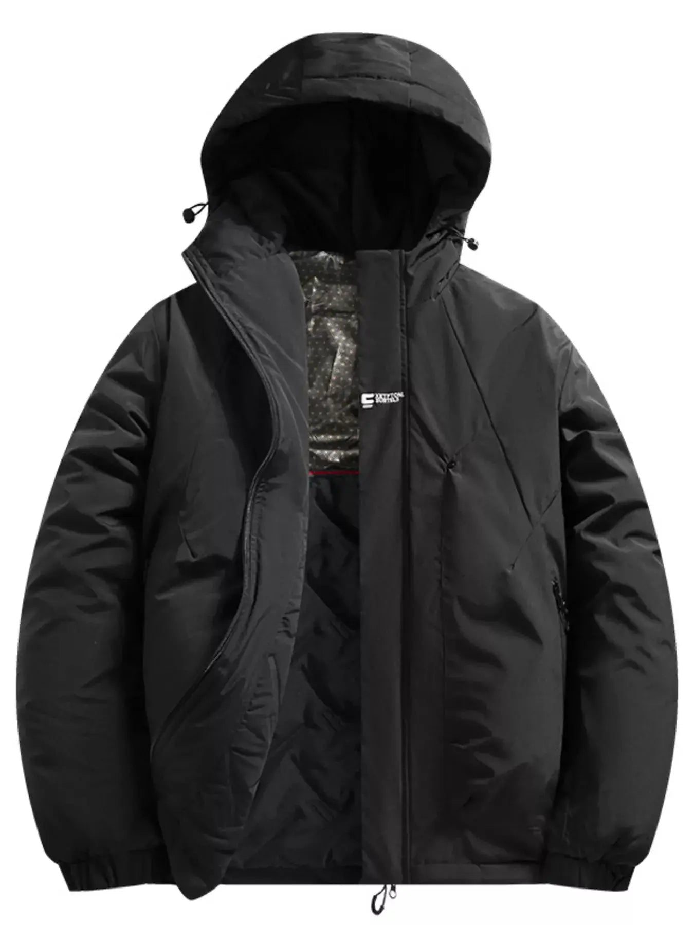 Men's Full Size Hooded Padded Winter Coat Plus Size Simply Love