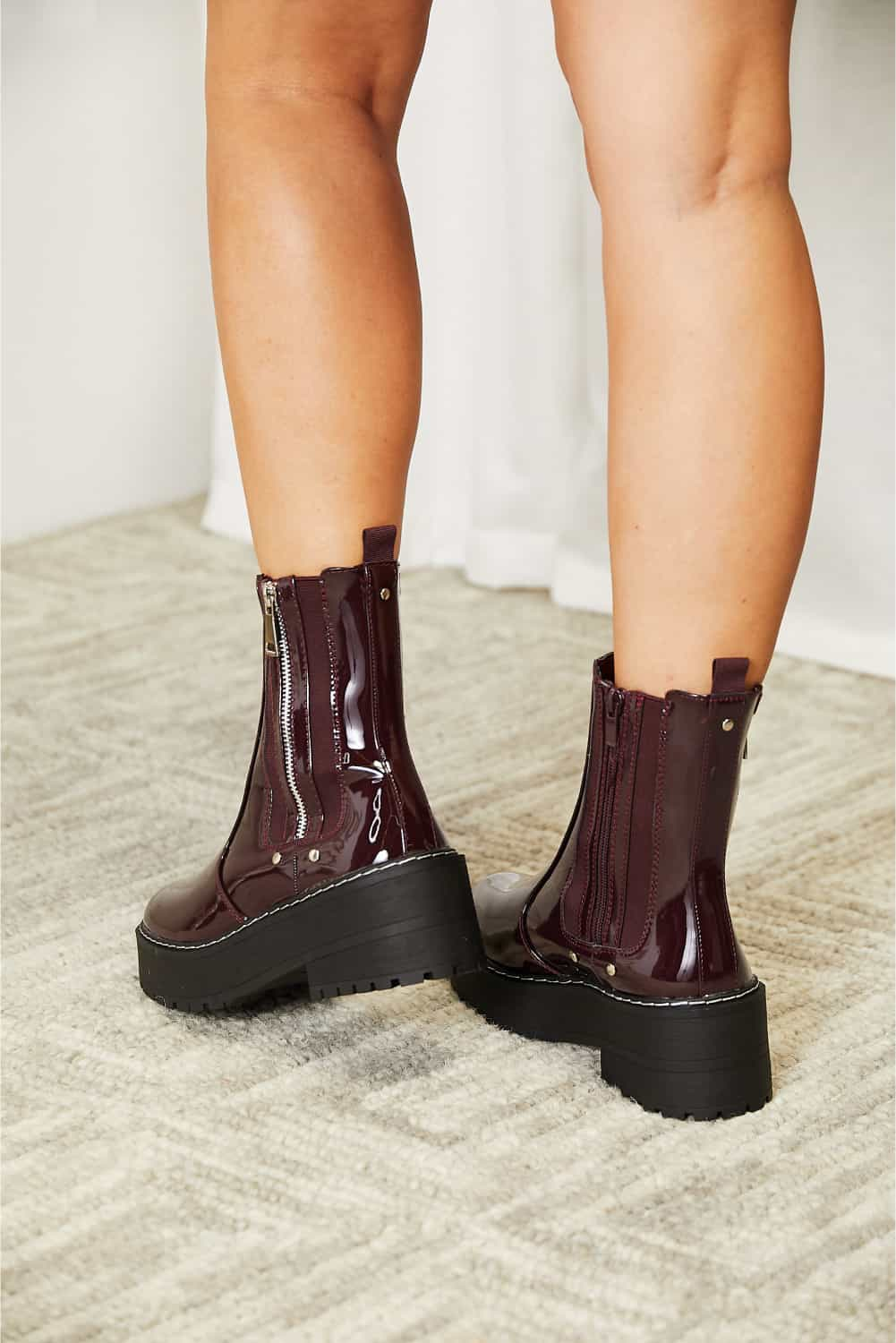 Forever Link Side Zip Platform Boots.