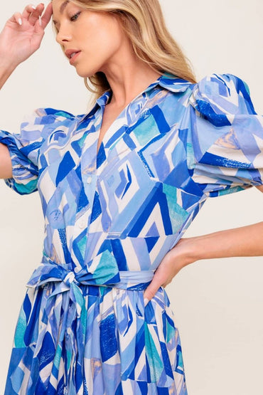 FAITHFUL WISH OYSTER WOVEN MDI DRESS - Love Salve