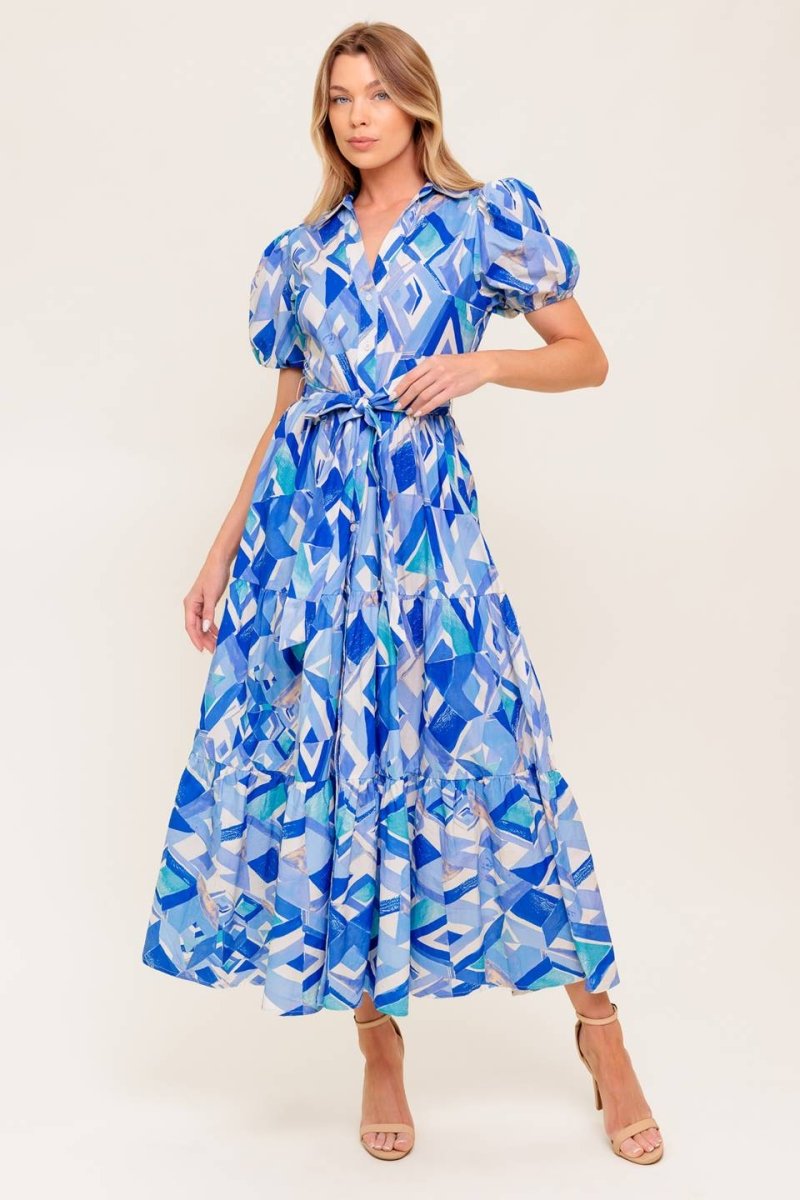 FAITHFUL WISH OYSTER WOVEN MDI DRESS - Love Salve