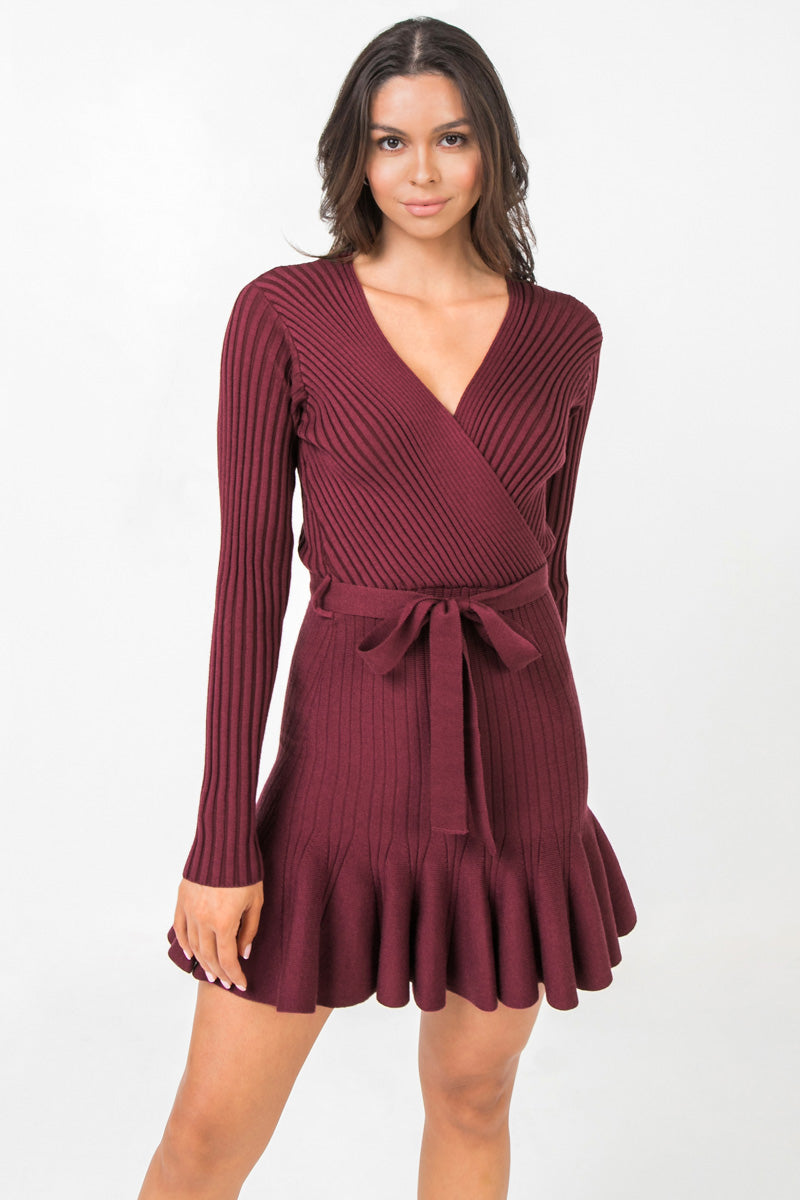 YOU'RE A MIND READER KNIT MINI DRESS