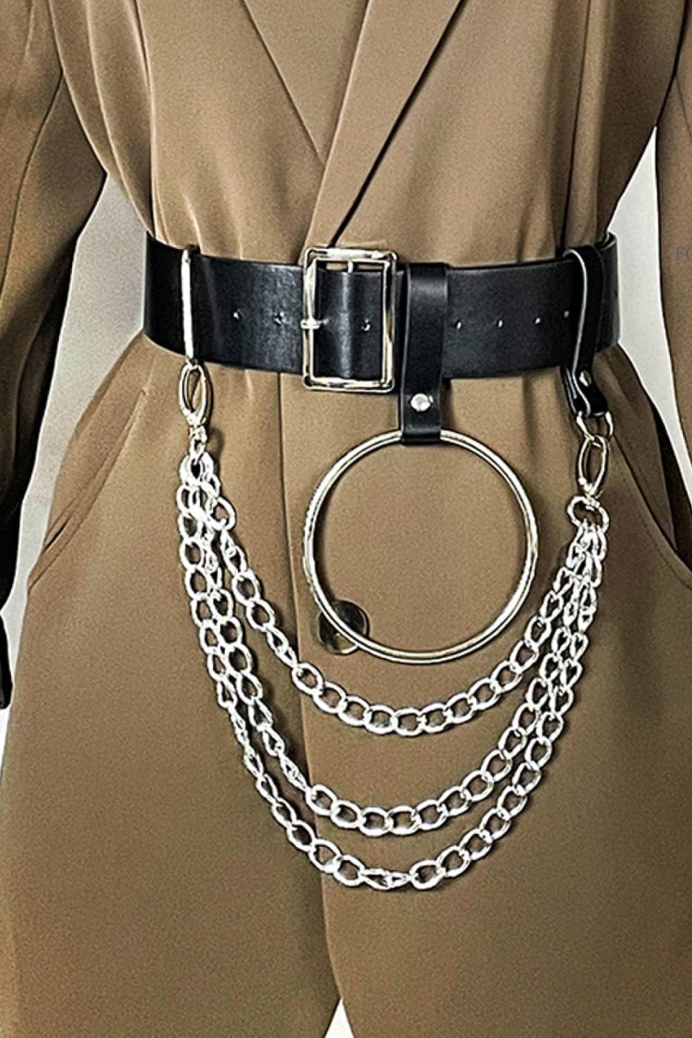 PU Belt with Chain.