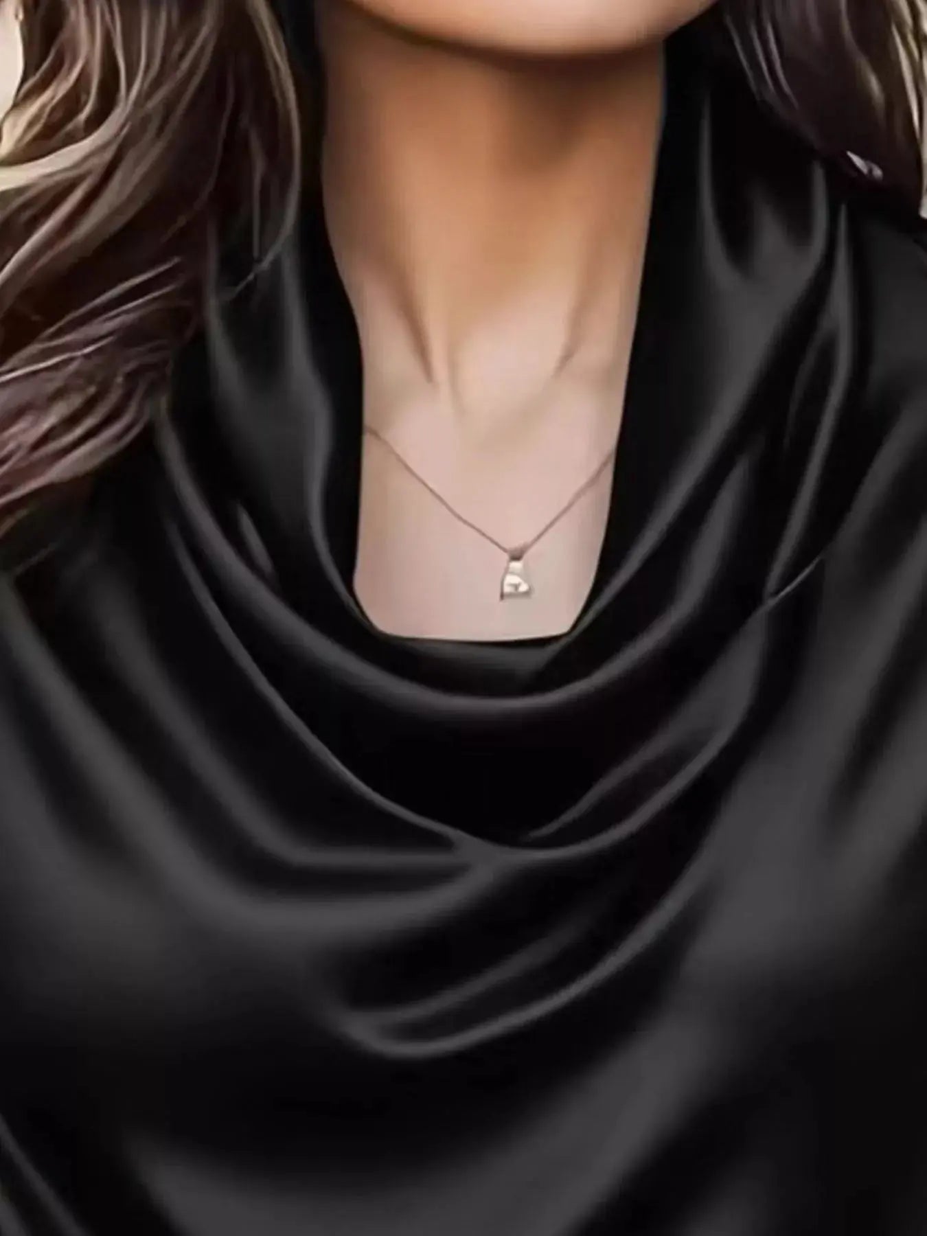 Satin Cowl Neck Blouse Simply Love