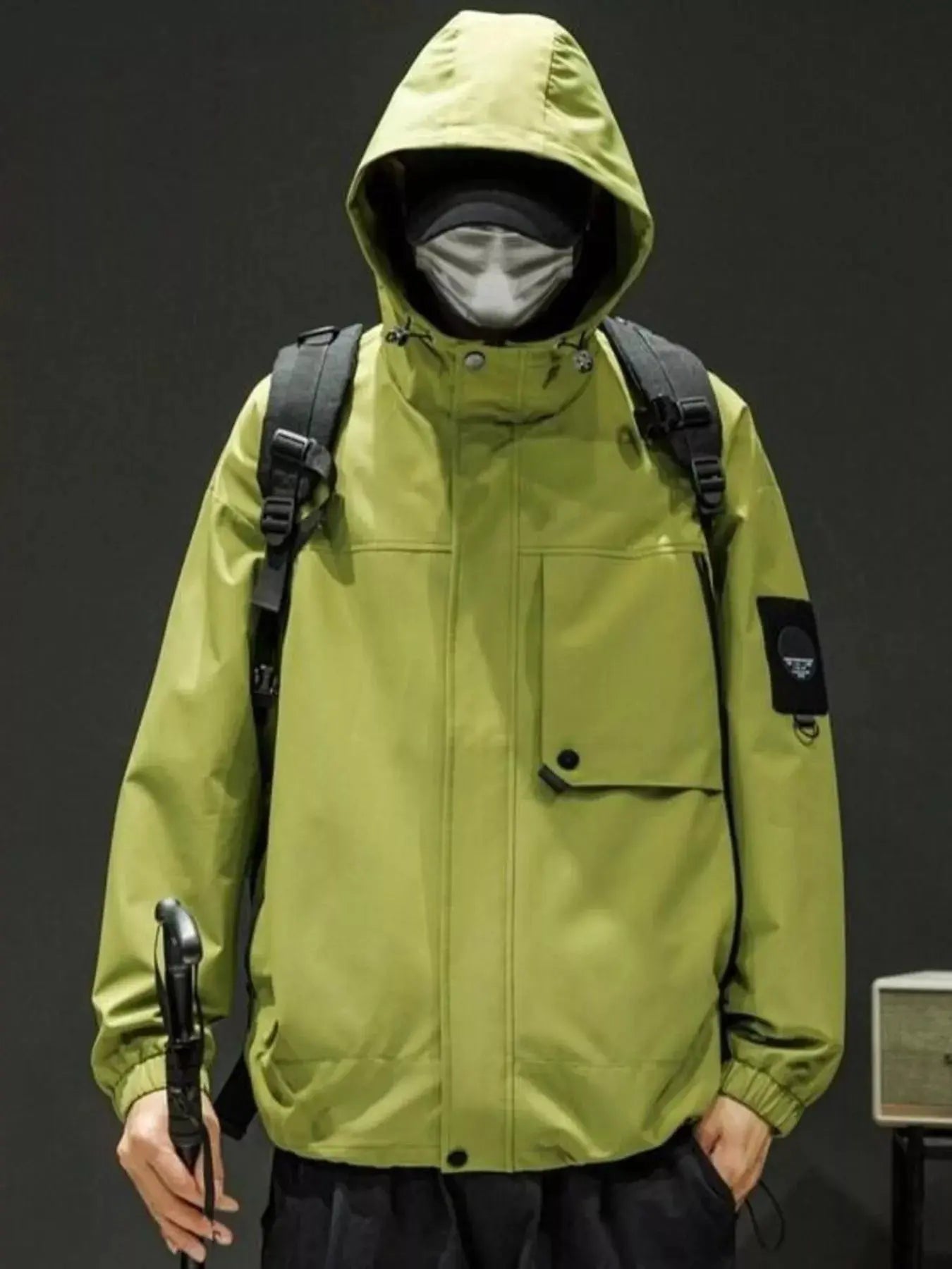 Men's Plus Size Hooded Windproof Casual Jacket Simply Love