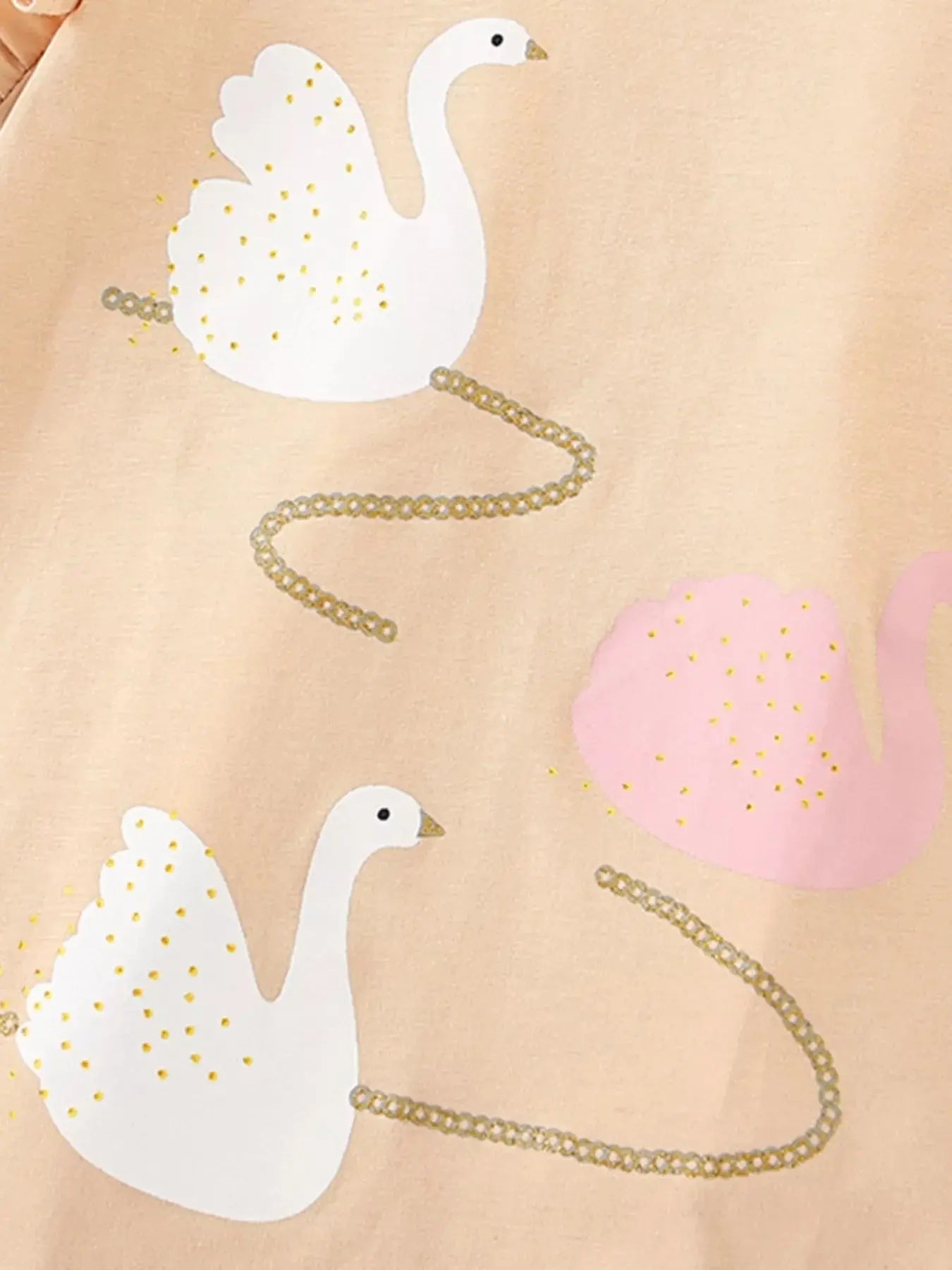 Children's Swan Ruffle Sleeve Top and Shorts Set Simply Love