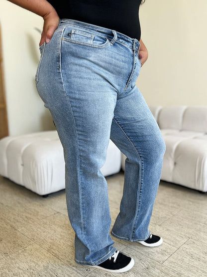 Judy Blue Full Size High Waist Straight Jeans.