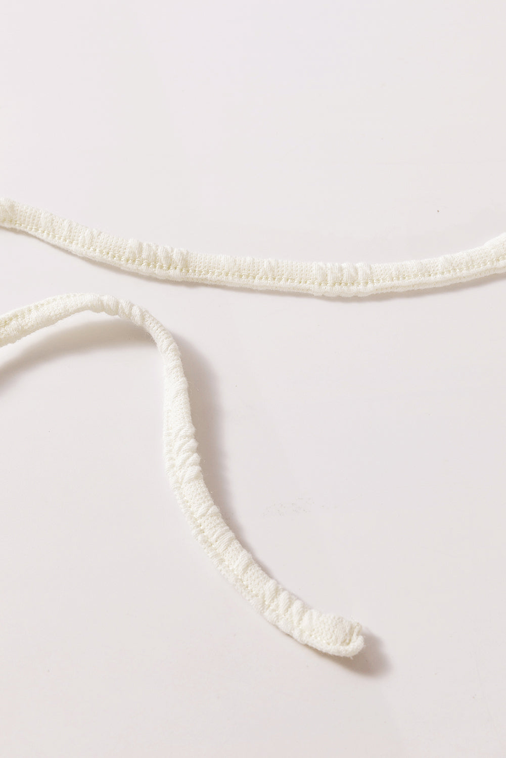 Love Salve  Beige Floral Patchwork Textured Knit Drawstring Love Salve