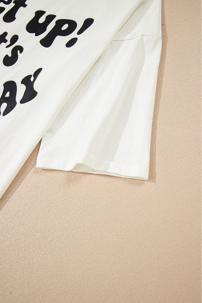 Dear-Lover Dropshipping Beige Game Day Slogan Printed