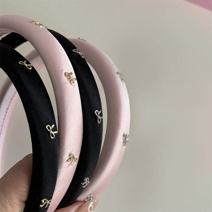 Alloy Bow Trim Headband.