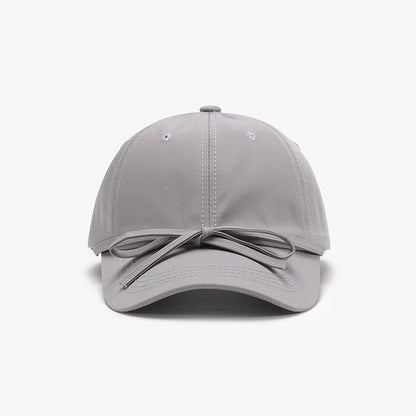 Tied Bow Cotton Baseball Cap.